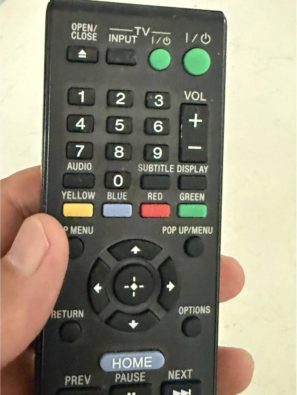 Sony RMT-B119A Remote Control For Blu-ray Player Original